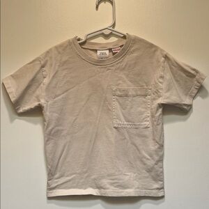 Zara Kids Light Tan Short Sleeve Tee